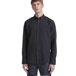 Rag & Bone Fit 2 Tomlin Shirt Black Men's Size Large Retail: $225‎ EUC